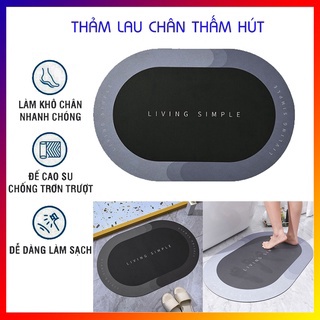 Thảm lau chân màu chất liệu Silicon siêu thấm hút, cực đẹp