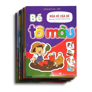 Sách - Bộ 20 Cuốn Bé Tập Tô Màu  - Tô Chữ Dành Cho Trẻ Mẫu Giáo 3 - 6 Tuổi
