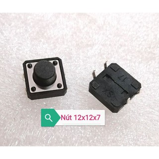 2 chiếc nút nhấn reset vuông đen 12x12x7