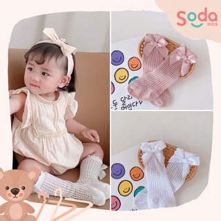 Tất lưới bé gái cổ nơ siêu xinh 4 màu