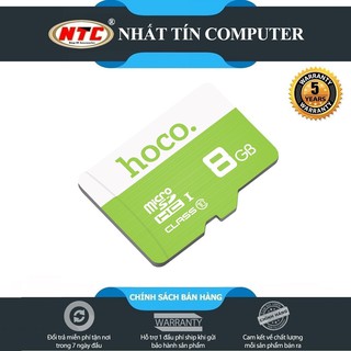 Thẻ nhớ microSDHC Hoco 8GB Class 10 75MB/s - Bảo hành 5 năm (Xanh lá)