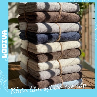 Khăn tắm sợi tre hàn quốc cotton LODIVA KT02