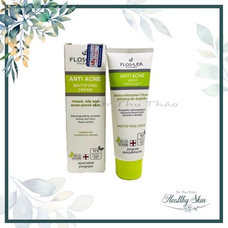 [50ml] KEM DƯỠNG ẨM HỖ TRỢ ĐIỀU TIẾT NHỜN FLOSLEK ANTI ACNE MATTIFYING CREAM