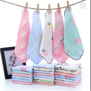 Set 5 Khăn xô rửa mặt sợi tre Lee Kid (túi zip)