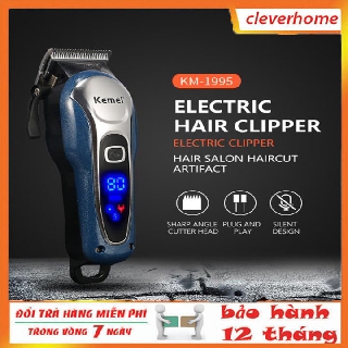TĂNG ĐƠ CẮT TÓC  TÂỌ KIỂU ,TRẤN VIỀN KHÔNG DÂY CHUYÊN NGHIỆP CHO THỢ CẮT TÓC,SIÊU ÊM  Kemei KM-1995