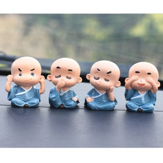 Bộ tượng bốn chú tiểu mặt ngố