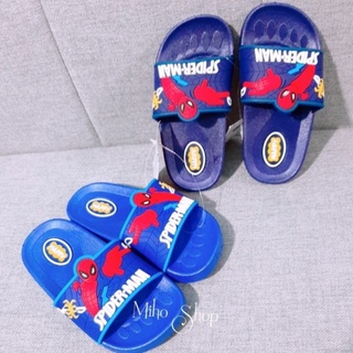 [Có sẵn] Dép Siêu Nhân Đế Dẻo Spiderman Chống Trượt Cho Bé