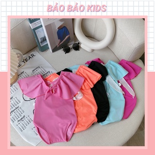 Bộ đồ bơi cho bé gái 1 mảnh liền thân tay cánh tiên xẻ lưng dễ thương 10 đến 20kg