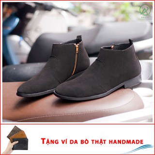 Giày Nam Da Buck Cổ Cao Giá Rẻ Tằng Kèm Ví Siêu Đẹp - BUCKDEN-ví+CB521_sp12