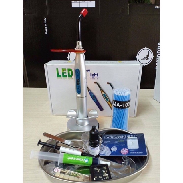 Bộ dụng cụ đính đá răng tăng kèm 35v đá bao xịn