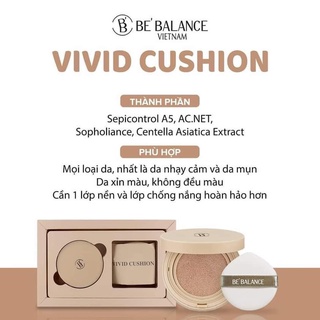 BE BALANCE Phấn Nước VIVID CUSHION SPF50+/PA+++