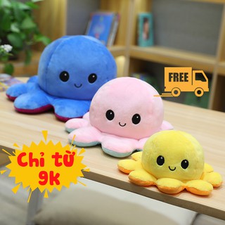 Bạch Tuộc 2 Mặt, Bạch Tuộc Thay Đổi Cảm Xúc 2 Mặt Nhồi Bông Đáng Yêu PAPAA.HOME