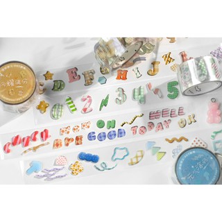 Băng keo washi trang trí OXYGEN NOTES series (cuộn lẻ)
