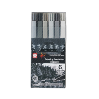 Bút Cọ Màu Koi Coloring Brush - 6 Màu - XBR - 6