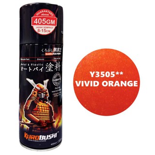 chai sơn màu cam rực Y3505 sơn xịt Samurai .