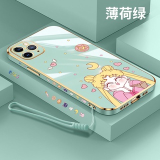 Sailor moon Ốp Điện Thoại Silicon Cạnh Silicon Hình Nhân Vật Thủy Thủ Mặt Trăng Cho samsung A12 A10 A11 samsung A13 4G A13 5G A23 A31 A20 A30