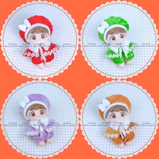 (15cm-20cm) CÓ SẴN - Set măng tô, mũ, sịp cho doll, outfit doll, outfit cho doll