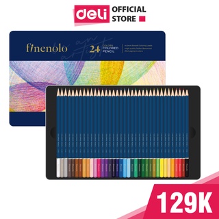 Bút chì màu cao cấp phiên bản mới Deli - Chất liệu gỗ an toàn thích hợp cho vẽ chuyên nghiệp, thiết kế, phác họa