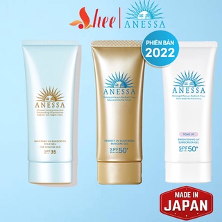 (Mẫu mới) Gel chống nắng dưỡng trắng ANESSA WHITENING UV SUNSCREEN GEL SPF50+ 90G dưỡng da, ngăn ngừa nám