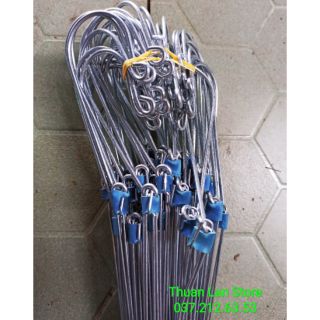 Móc Kẽm Treo Lan, Chậu Cây 70cm ( Tính đầu móc 80cm )
