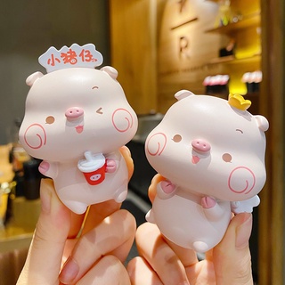 Mô hình heo thiên thần bày bàn làm việc, tiểu cảnh, taplo ô tô, quà tặng bằng Đá nhân tạo