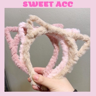 Bờm cài tóc tai mèo tai thỏ xinh xắn dễ thương phong cách Hàn Quốc cute