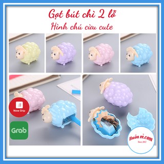 Gọt bút chì 2 lỗ hình chú cừu dễ thương 01103 Buôn Rẻ