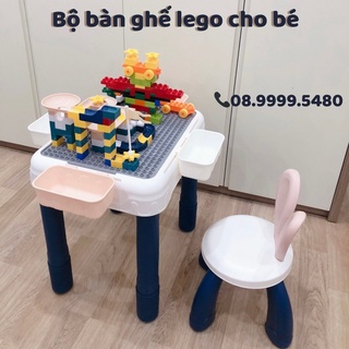 Bộ Bàn Lego Đồ Chơi Xếp Hình Lắp Ráp, Kiểu Khối Gạch Nhựa, Ghép Khối Cho Trẻ Em Sáng Tạo