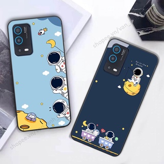 Ốp Oppo A54 / A55 hình bầu trời, phi hành gia đẹp, ốp lưng điện thoại oppo viền dẻo cao cấp