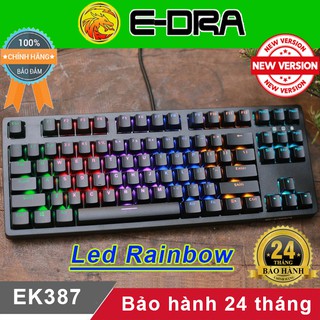Bàn phím cơ Edra EK387 Ek384 Bản mới Fuhlen Eraser G87L [Bảo hành 24 tháng] ♥️Freeship♥️ Phím cơ Gaming E-Dra EK387 M87S