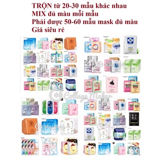 Combo 50 miếng mặt nạ nội địa Trung loại rẻ chủ yếu Mask Images