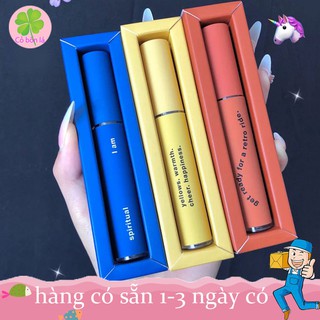 Son kem lì 3CE chính hãng xanh vàng đỏ mẫu mới nhất dưỡng ẩm mềm mịn bền màu không dính ly