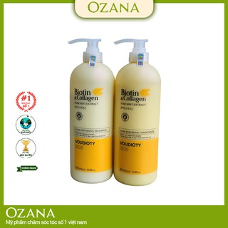 ✅[ NEW 2021 ] CẶP DẦU GỘI XẢ BIOTIN &amp; COLLAGEN VOUDIOTY NGĂN NGỪA RỤNG TÓC