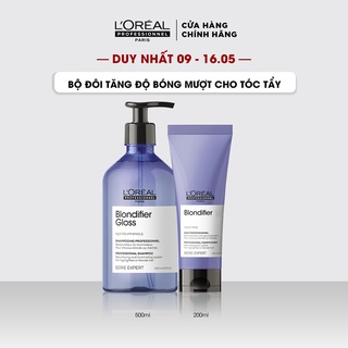 Combo gội xả chăm sóc chuyên biệt cho tóc tẩy Serie Expert Blondifier Gloss