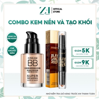Kem Nền Kem Che Khuyết Điểm BIOAQUA và Bút Tạo Khối ZH-21