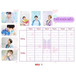 Thời Khóa Biểu BTS nhiều mẫu ( 15k/2 cái)