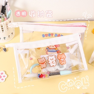 Túi bút tam giác trong suốt