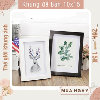 Bộ 10 Khung ảnh kích thước 10x15 tặng kèm đinh và móc treo tường