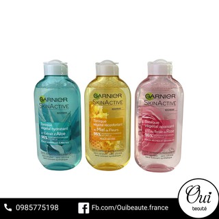 Nước hoa hồng Garnier SkinActive hương lô hội hoa hồng mật ong 200ml Ouibeaute