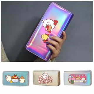 Ví molang hologram VHI16 ví dẹt thời trang nhiều ngăn ví dáng dài cute dễ thương