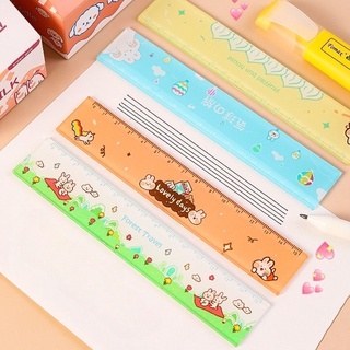 Thước kẻ đa năng cute xếp hình cưng xỉu 15 cm