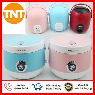 Nồi Cơm Điện SRAPP Dung Tích 0.8L và 1.8L, Tặng Kèm Khay Hấp, Bảo Hành 12 Tháng