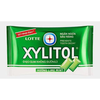 Kẹo vỉ không đường Lotte xylitol ngăn ngừa sâu răng đủ vị
