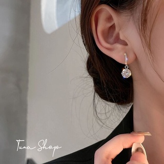 Khuyên tai tròn đá bạc / Hoa tai Bạc nữ _ [HÀNG CÓ SẴN]_ 𝐂𝐚𝐦 𝐤𝐞̂́𝐭 𝐜𝐡𝐮𝐚̂̉𝐧 𝐁𝐚̣𝐜 _ 𝐓𝐔𝐍𝐀𝐒𝐇𝐎𝐏 𝐓𝐫𝐚𝐧𝐠 𝐬𝐮̛́𝐜 𝐁𝐚̣𝐜