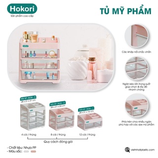 Tủ đựng mỹ phẩm cao cấp Việt Nhật (3636), Kệ đựng mĩ phẩm, đồ trang điểm nhiều tầng