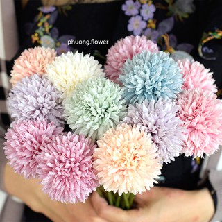 Hoa Bồ Công Anh giả bằng vải lụa loại dài 29cm bông rộng 6.5cm cực đẹp