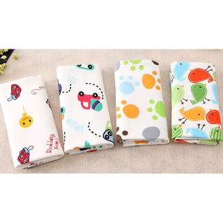 khăn tam giác ăn dặm cuốn cổ cho bé, cotton 100%,thấm nước bọt, loại hai khuy
