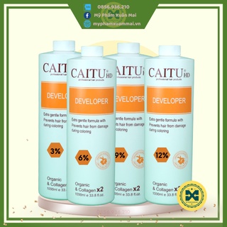 Oxy trợ nhuộm tóc Caitu siêu dương 1000ml cho salon