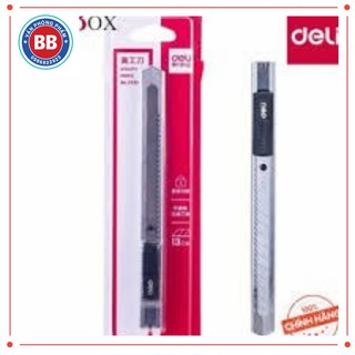 Dao rọc giấy kim loại nhỏ thép SK5 DELI  E2058, văn phòng phẩm giá rẻ, kho gia dụng giá rẻ