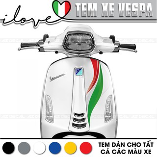 Tem Xe Vespa Sprint/Primavera/GTS Italia | VP02 | Tem Rời Xe Vespa Chất Liệu PVC 5 Lớp Cao Cấp